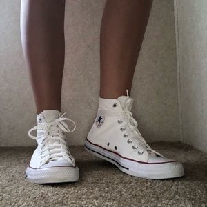 White Hightop Converse
